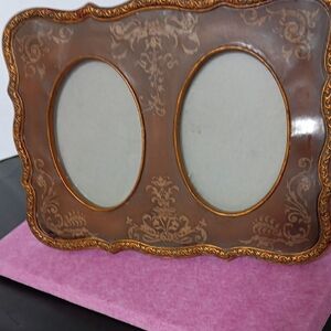 Elegant Brown and Gold Photo Frame